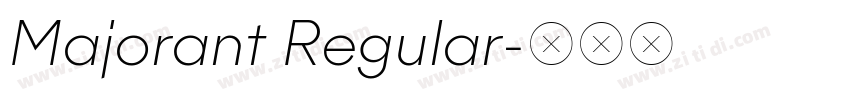 Majorant Regular字体转换